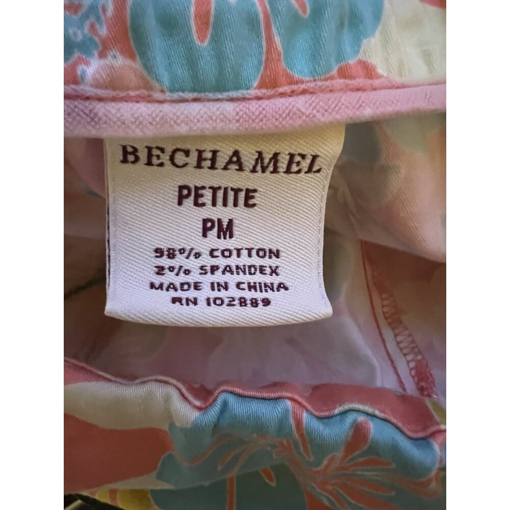 Bechamel Petite Hawaiian Floral‎ Capris Women’s Size Petite Medium - Picture 10 of 10